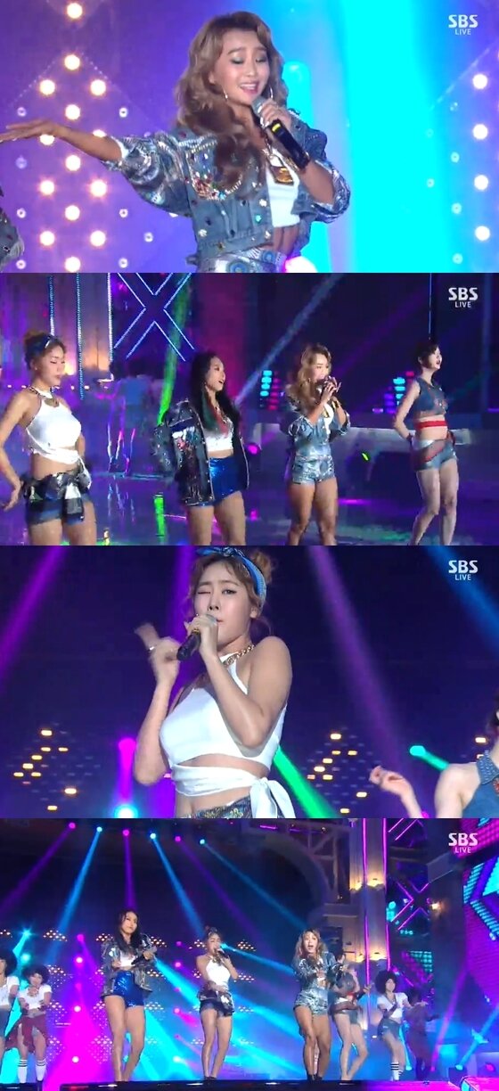 본문 이미지 - 씨스타가 '가요대전'에서 '터치 마이 바디'를 열창했다. ⓒ SBS '가요대전' 캡처