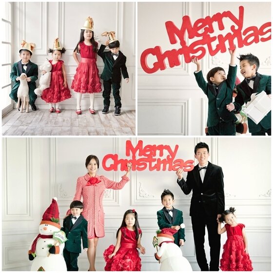 본문 이미지 - 션-정혜영 부부가 크리스마스 화보를 공개했다. ⓒ 션 인스타그램