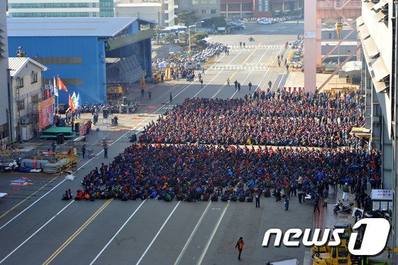 본문 이미지 - 30일 네번째 부분파업 집회 전경ⓒ News1 조창훈 기자