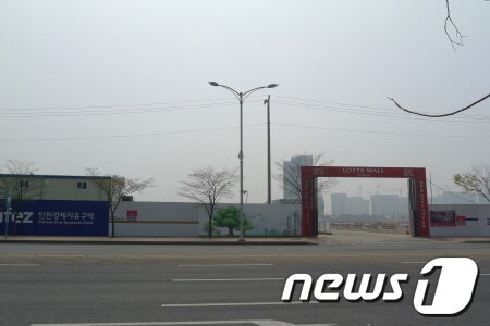 본문 이미지 - 송도 롯데몰 예정지역/사진=전병윤 기자© News1 