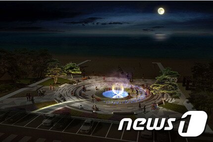 본문 이미지 - 경포해변 랜드마크 광장 주간 조감도 (사진제공=강릉관광개발공사) 2014.4.23/뉴스1 © News1   서근영 기자