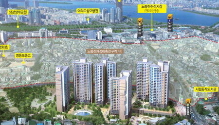 본문 이미지 - '상도파크자이' 위치도© News1 