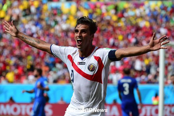 본문 이미지 - 코스타리카 대표팀 공격수 브라이언 루이스. © AFP BBNews=News1