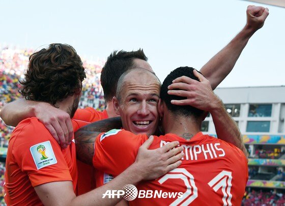 본문 이미지 - 네덜란드 축구대표팀. © AFPBBNews=News1 