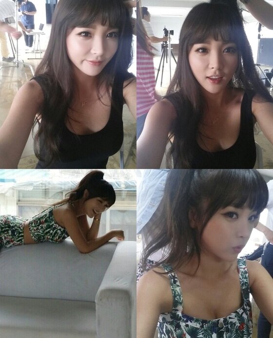 본문 이미지 - 홍진영이 자신의 블로그를 통해 셀카를 공개했다. © 홍진영 블로그 