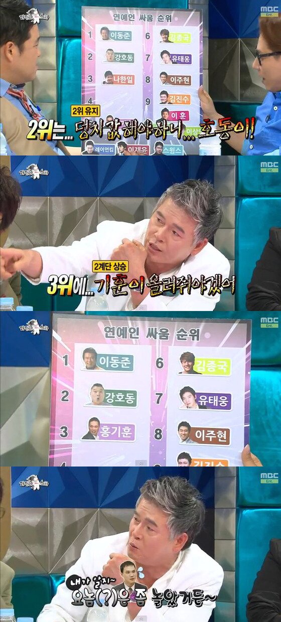 본문 이미지 - 이동준 연예계 싸움 순위 3위로 홍기훈을 꼽았다. © MBC '라디오스타' 방송 캡처 
