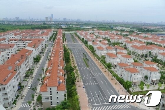 본문 이미지 - 스플랜도라내 한국형 아파트 단지의 모습 /사진=전병윤 기자 ⓒ News1