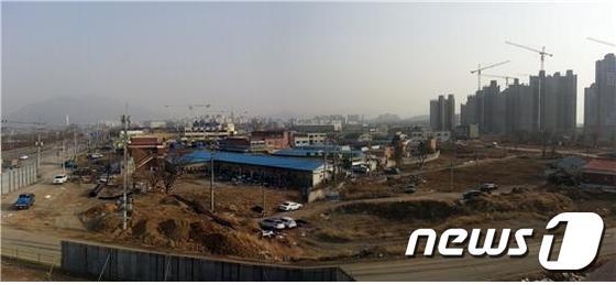 본문 이미지 - 하남미사지구내 수산물센터 전경ⓒ News1