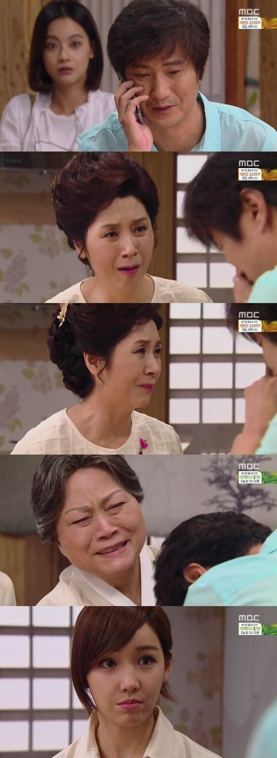 본문 이미지 - '왔다 장보리' 이유리가 안내상, 김혜옥이 친딸을 찾았다는 소식에 불안해했다. © MBC '왔다 장보리' 방송화면 캡처   