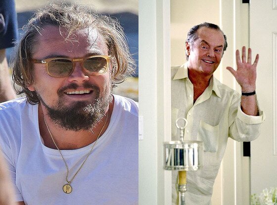 본문 이미지 - 레오나르오 디카프리오의 최근 모습이 70대 배우 잭 니콜슨과 흡사해 누리꾼들에게 큰 충격을 안겼다. © 사진출처=레오나르도 디카프리오 X17 (왼쪽), 영화 '사랑할 때 버려야 할 아까운 것들' 