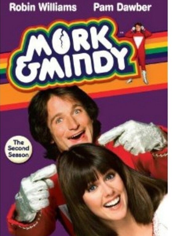 본문 이미지 - 그룹 god 박준형이 로빈 윌리엄스 사망에 애도를 표했다. ⓒ 모크 & 민디(Mork & Mindy) 포스터