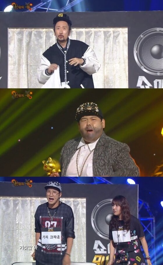 본문 이미지 - 지난 24일 밤 9시15분 방송된 KBS2 '개그콘서트'(이하 개콘)에서는 새 코너 힙합의 신이 첫 선을 보였다. ⓒ KBS2 '개그콘서트' 캡처