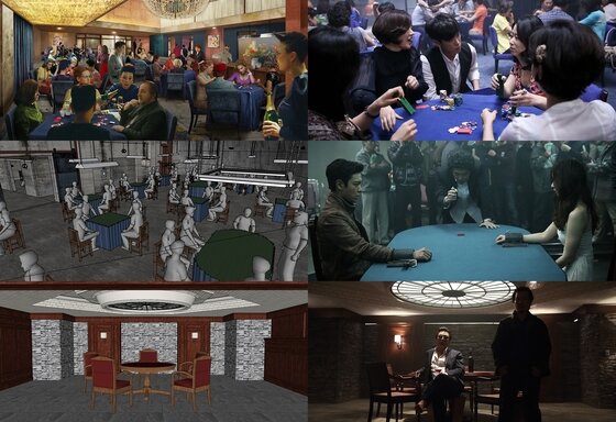 본문 이미지 - 영화 &acute;타짜-신의 손&acute; 측이 27일 오전 극 중 주요 무대인 하우스의 제작 비하인드를 공개했다. ⓒ 롯데엔터테인먼트