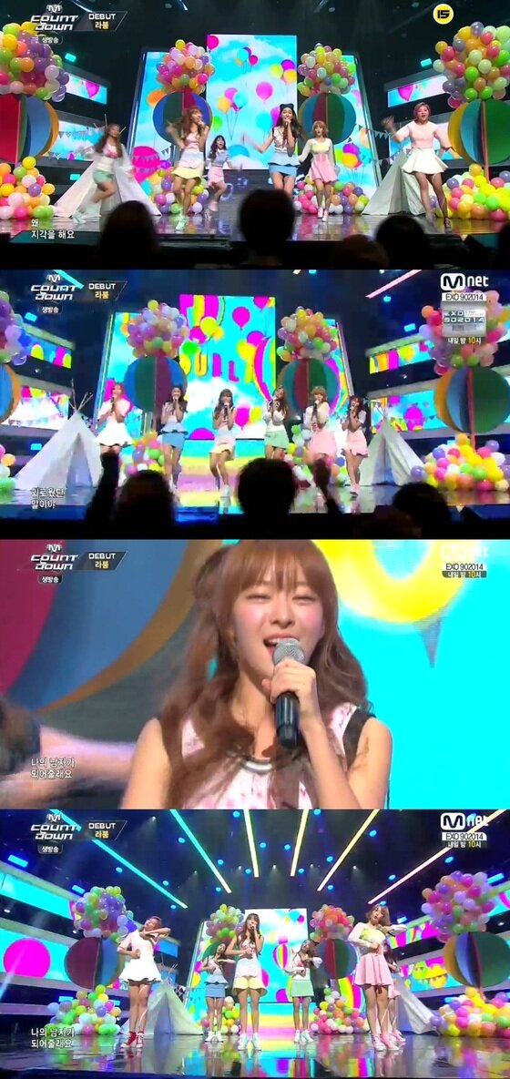 본문 이미지 - 라붐이 28일 방송된 Mnet '엠카운트다운'을 통해 데뷔했다. ⓒ Mnet '엠카운트다운' 캡처