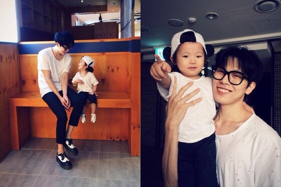 본문 이미지 - 웹툰 작가 김재한이 최근 자신의 페이스북에 딸과 함께 한 사진을 공개하며 누리꾼들의 이목을 집중시켰다. ⓒ 김재한 페이스북