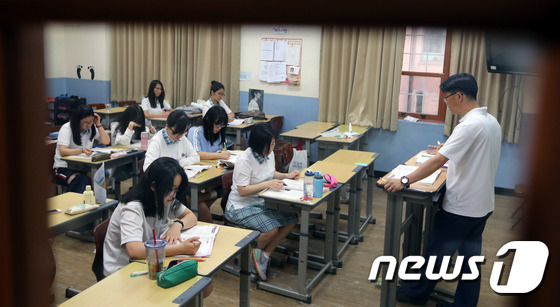 한 고등학교 수업 모습. (뉴스1DB) © News1 송원영