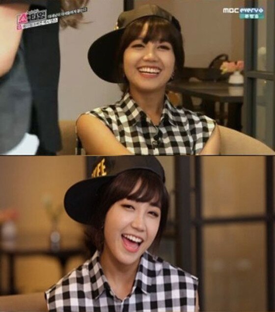 본문 이미지 - 에이핑크 정은지가 MBC 에브리원 &acute;에이핑크 쇼타임&acute;에서 귀여운 사투리 애교를 선보였다. ⓒ MBC 에브리원 &acute;에이핑크 쇼타임&acute; 방송캡처