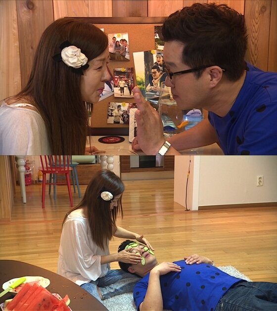 본문 이미지 - 지상렬과 박준금이 10일 밤 방송되는 JTBC &acute;님과 함께&acute;에서 깨가 쏟아지는 애정 행각을 공개한다. ⓒ JTBC