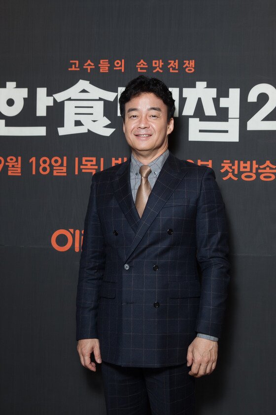 본문 이미지 - 백종원 심사위원은 12일 오후 2시 서울 종로구 광화문 투썸플레이스에서 열린 올리브TV '한식대첩2' 제작발표회에 참석해 프로그램 참석 의도를 말했다. ⓒ CJ E&M