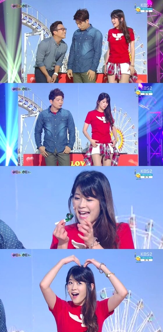 본문 이미지 - 개그우먼 김승혜가 14일 방송된 KBS2 '개그콘서트'에서 물오른 미모를 뽐냈다. ⓒ KBS2 '개그콘서트' 캡처