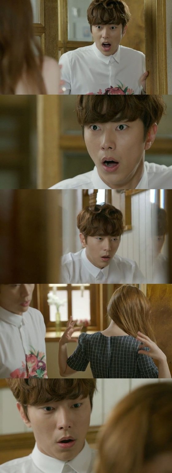 본문 이미지 - 지난 15일 밤 10시 방송된 KBS2 월화드라마 &acute;연애의 발견&acute;(극본 정현정 / 연출 김성윤 이응복) 9회에서 김슬기의 누드를 보고 감탄하는 윤현민의 모습이 공개됐다. ⓒ KBS2 &acute;연애의 발견&acute; 캡처