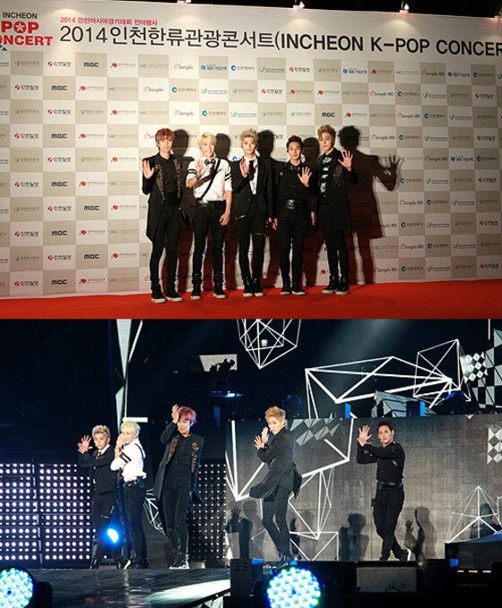 본문 이미지 - JJCC가 지난 17일 저녁 7시 인천 송도국제도시 국제업무지구역 일대 특설무대에서 진행된 '2014 인천한류관광콘서트'에 출연했다. ⓒ (주)더잭키찬코리아