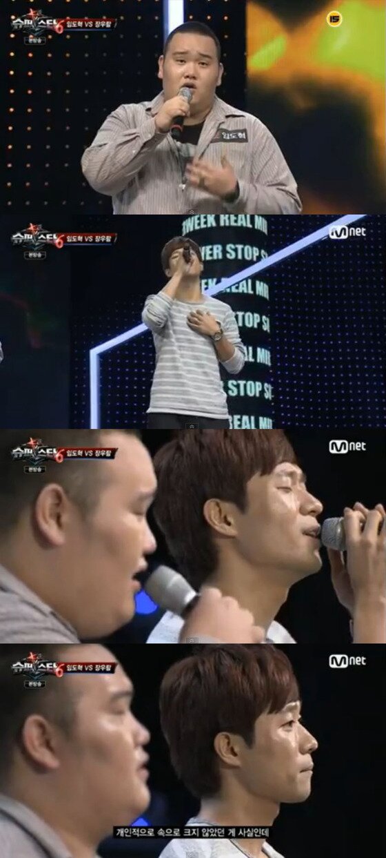 본문 이미지 - 장우람과 임도혁이 슈퍼스타K6에서 '야생화' 콜라보레이션 무대를 꾸몄다. ⓒ 엠넷 '슈퍼스타K6' 방송 캡처 