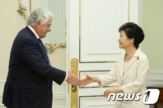 박근혜 대통령, 하쏘 플래트너 SAP 회장 접견
