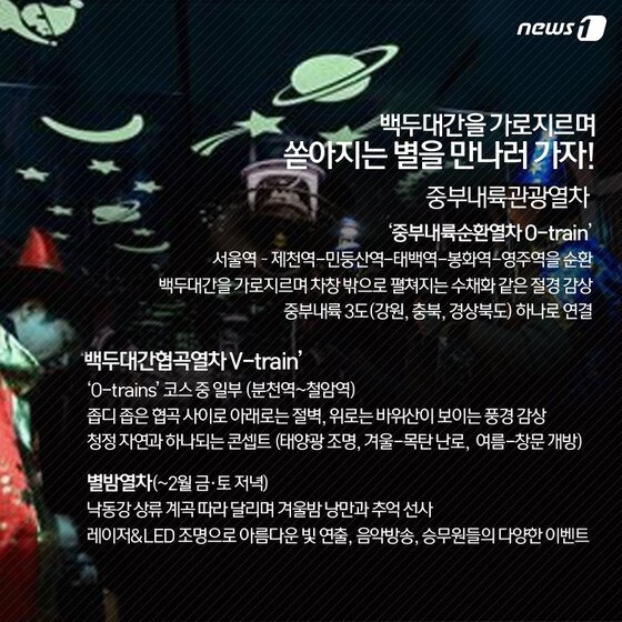 본문 이미지 - 대한민국 이색 기차여행 ⓒ News1