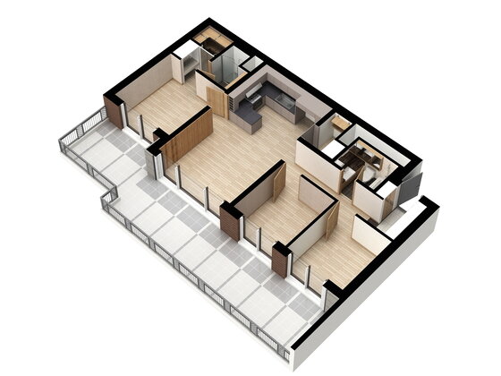 본문 이미지 - 전용면적 77㎡ 내부 평면 ⓒNews1