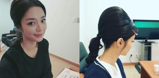 본문 이미지 - 배우 송지인이 복고 헤어 스타일을 공개했다.ⓒ News1star / 송지인 인스타그램