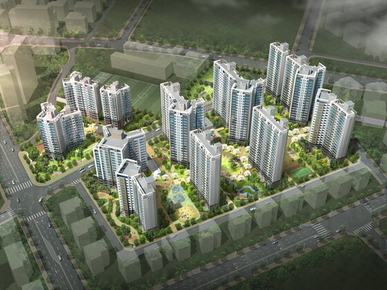 본문 이미지 - 래미안 답십리 미드카운티 조감도 ⓒ News1