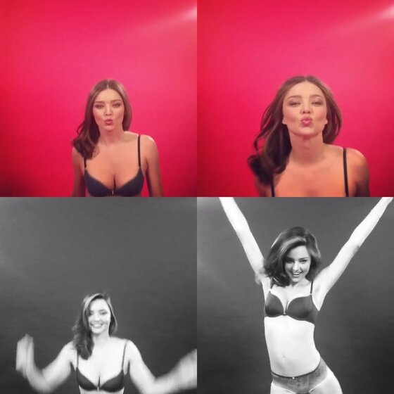 본문 이미지 - 미란다 커가 속옷 차림으로 찍은 영상을 공개했다. ⓒ News1star / 미란다 커 인스타그램