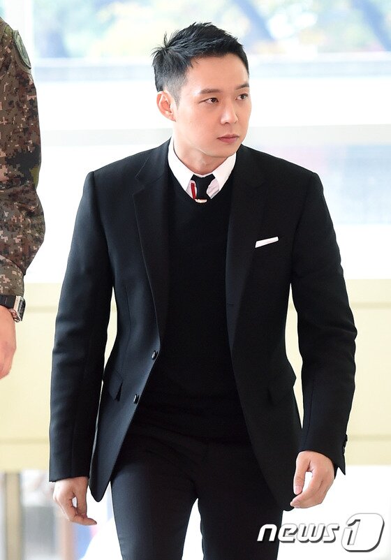 본문 이미지 - 씨제스 백창주 대표가 박유천(사진) 성폭행 무고 공판에 증인으로 출석했다. ⓒ News1star / 권현진 기자