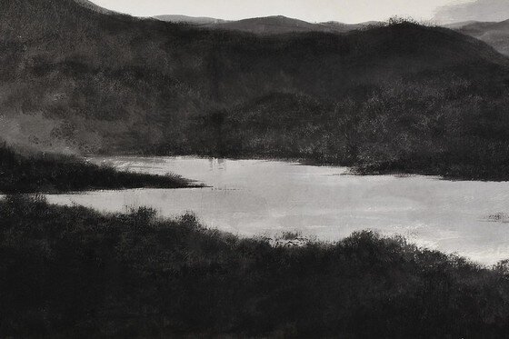 본문 이미지 - 문봉선 작가의 '한강' 부분 (사진제공 경기도미술관)