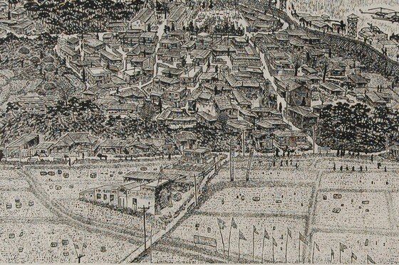 본문 이미지 - 김억 작 '생명과 평화의 땅 대추리Ⅱ' (사진제공 경기도미술관)