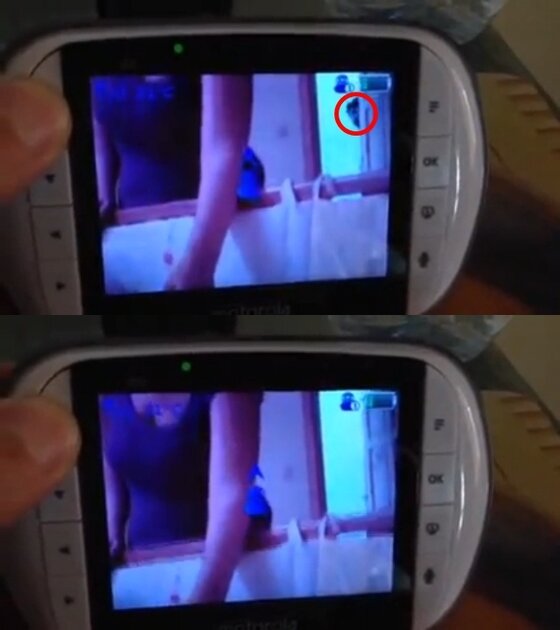 본문 이미지 - 아기를 훔쳐보는 귀신이 포착돼 화제다. ⓒ News1star/유튜브