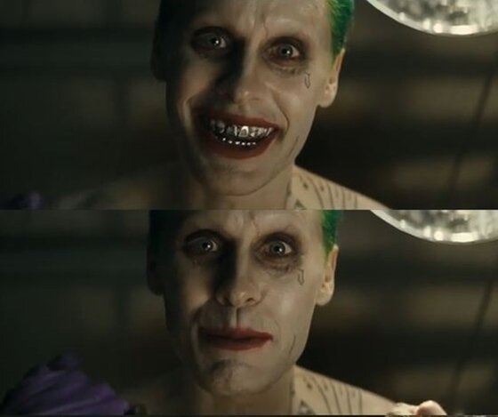 본문 이미지 - '수어사이드 스쿼드'에 조커로 출연하는 자레드 레토의 모습이 눈길을 끌고 있다. ⓒ News1star / 영화 '수어사이드 스쿼드' 예고편 캡처