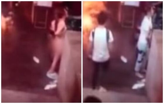 본문 이미지 - 중국의 한 여성이 남자친구와 싸우다 스스로 옷을 벗으며 분노를 표출하는 당황한 사건이 벌어졌다. ⓒ News1star / 유튜브