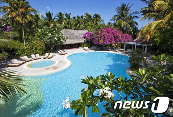 본문 이미지 - 리조트 내에 비치된 스파. 사진 출저/ 허니문 리조트 ⓒ News1