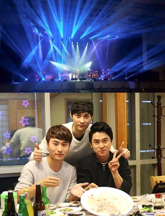 본문 이미지 - 버즈와 '히든싱어' 모창자들의 만남 모습이 공개됐다. ⓒ News1star / 산타뮤직