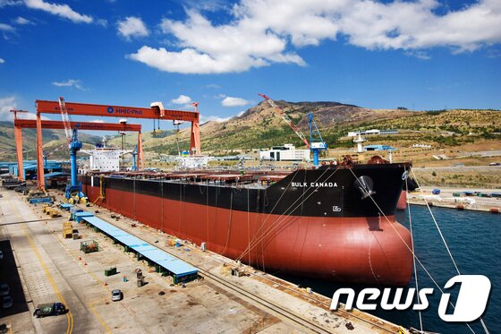 본문 이미지 - 한진중공업 수빅조선소 야드 전경 ⓒ News1