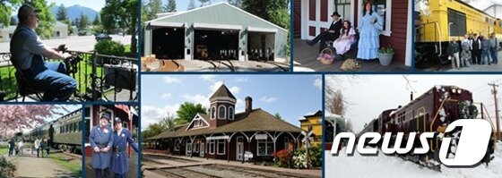본문 이미지 - 노스웨스트 철도 박물관 운영하는 '산타 트레인’ . 사진 출처/ 노스웨스트 철도 박물관 ⓒ News1
