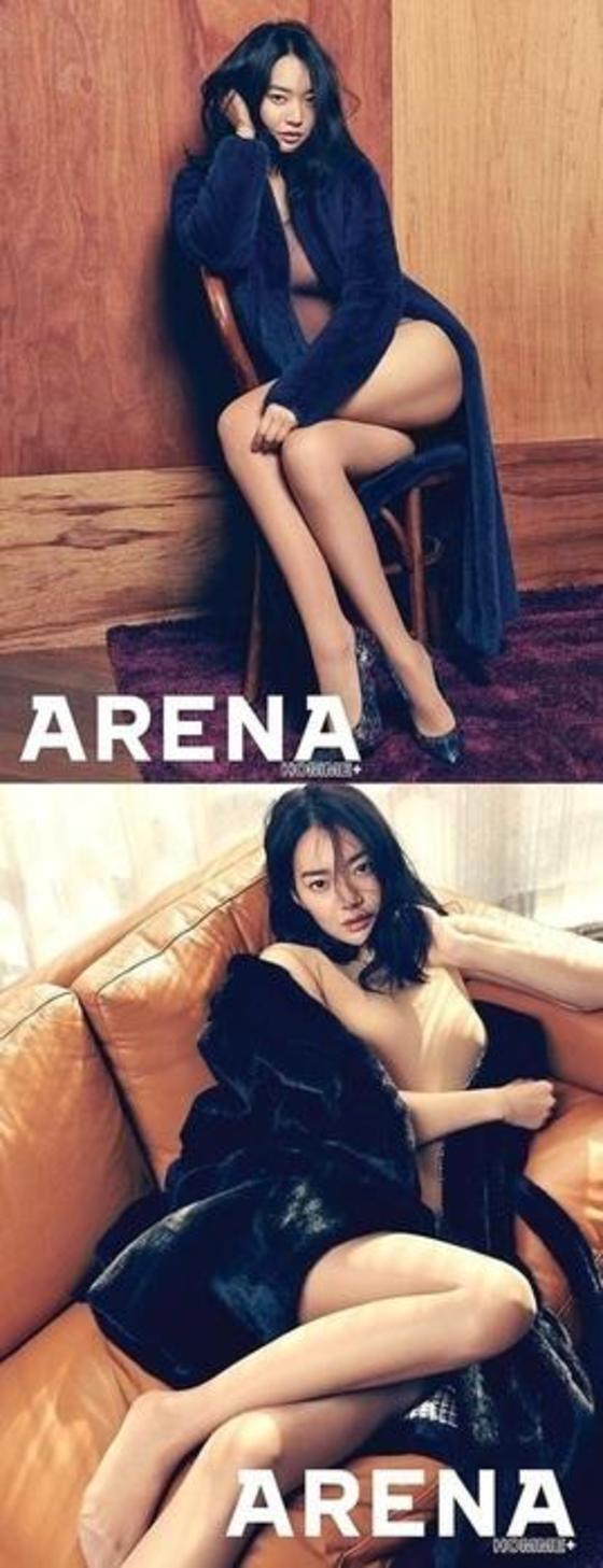 본문 이미지 - 신민아가 '베이글녀'다운 몸매를 과시했다. ⓒ News1star / 아레나 옴므