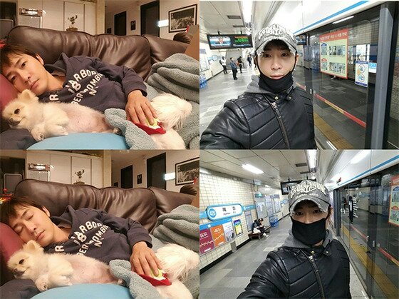 본문 이미지 - 강지환이 웨이보를 통해 여유로운 일상사진을 공개했다.ⓒ News1star/ 강지환 웨이보