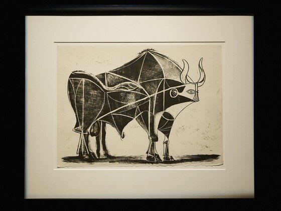 본문 이미지 - 한가람미술관에서 열리는 기획전 '피카소에서 프란시스 베이컨까지'중 피카소 작 '황소'연작 ⓒ News1