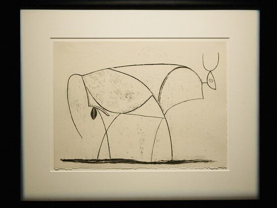 본문 이미지 - 한가람미술관에서 열리는 기획전 '피카소에서 프란시스 베이컨까지'중 피카소 작 '황소'연작 ⓒ News1