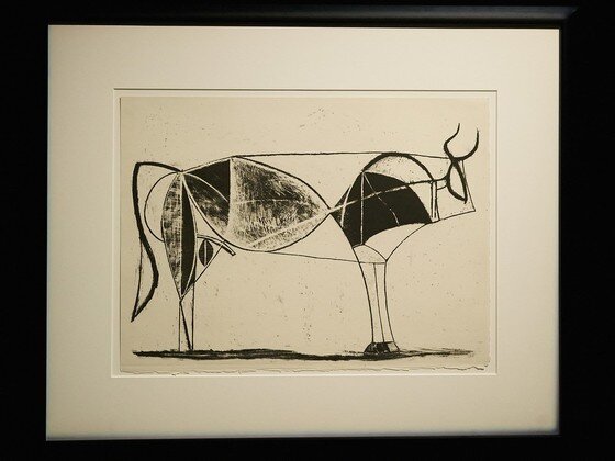 본문 이미지 - 한가람미술관에서 열리는 기획전 '피카소에서 프란시스 베이컨까지'중 피카소 작 '황소'연작 ⓒ News1