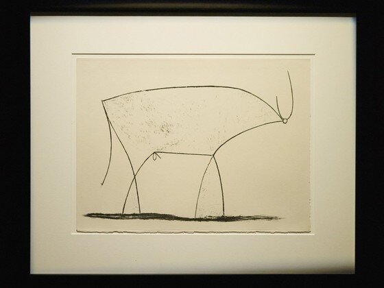 본문 이미지 - 한가람미술관에서 열리는 기획전 '피카소에서 프란시스 베이컨까지'중 피카소 작 '황소'연작 ⓒ News1