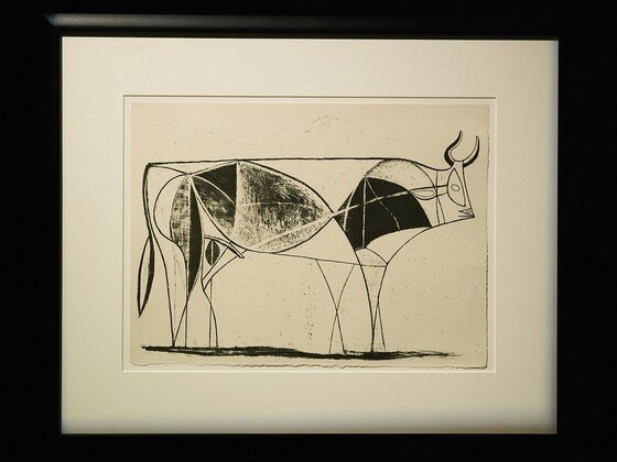 본문 이미지 - 한가람미술관에서 열리는 기획전 '피카소에서 프란시스 베이컨까지'중 피카소 작 '황소'연작 ⓒ News1